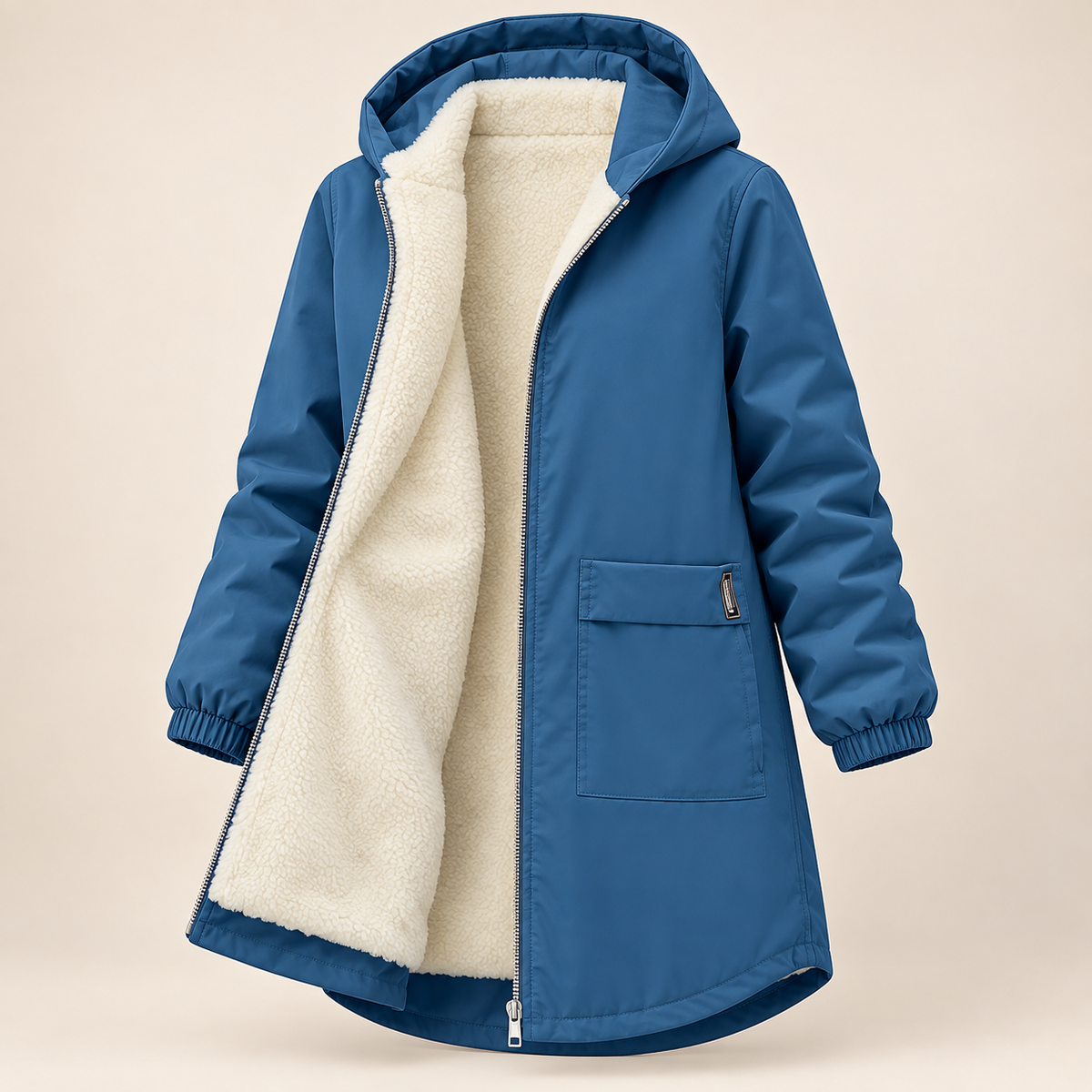 Keira Hooded Mid-Length Jacket