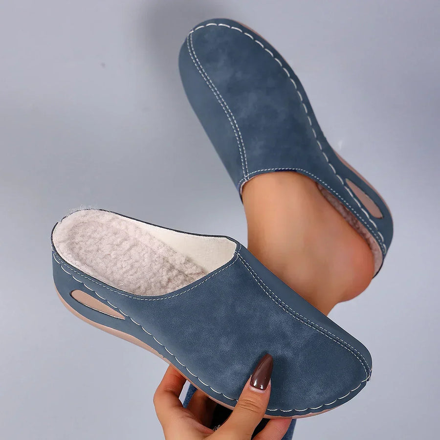 Elsie Warm Faux-Fur Lined Slippers