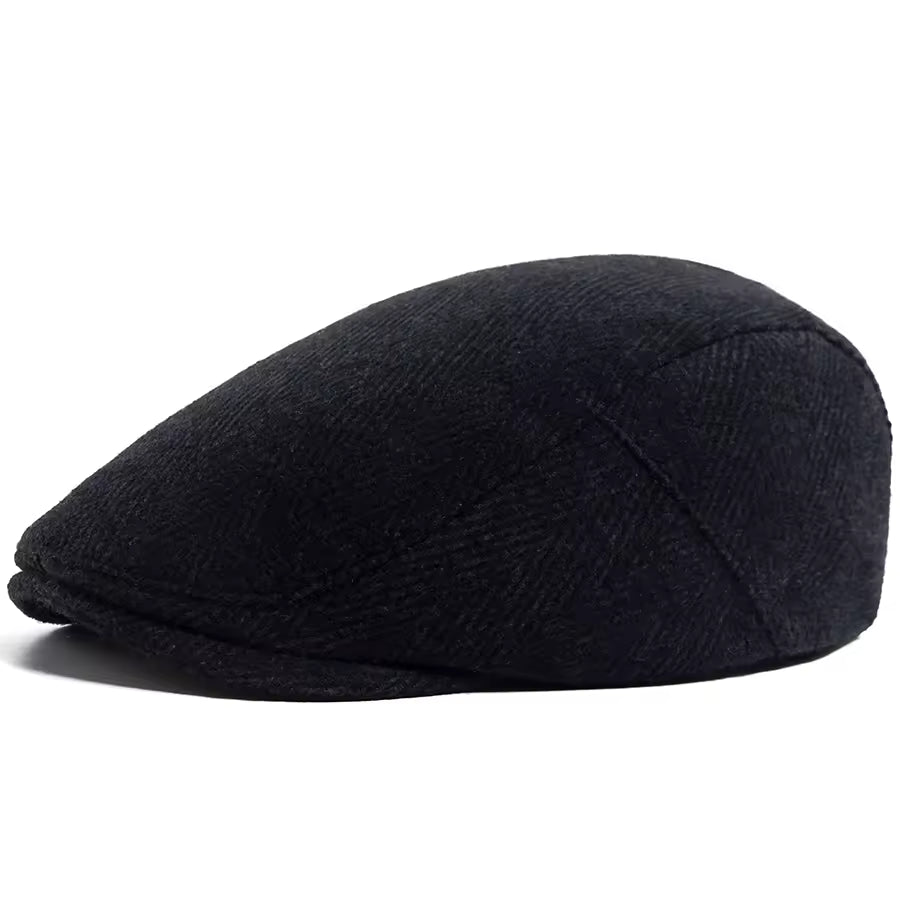 Padraig Herringbone Wool Paddy Cap