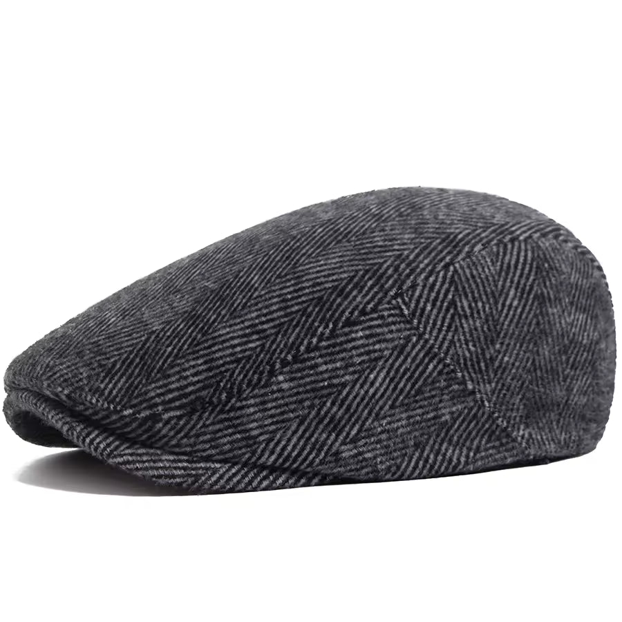 Padraig Herringbone Wool Paddy Cap