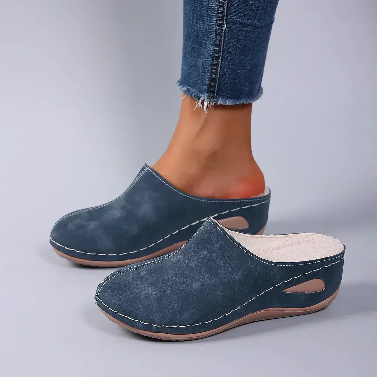 Elsie Warm Faux-Fur Lined Slippers
