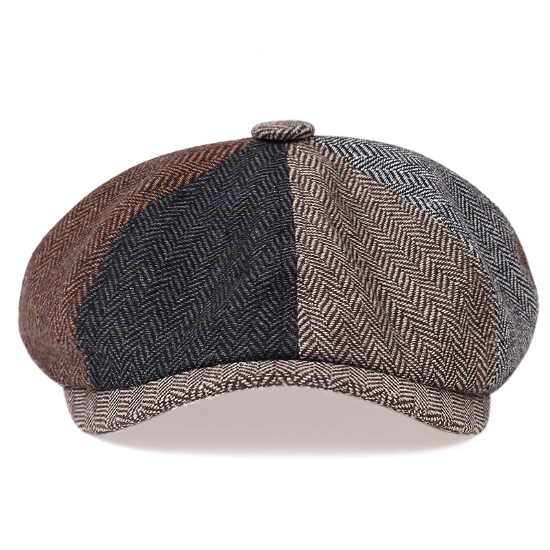 Anthony Herringbone Wool Paddy Cap