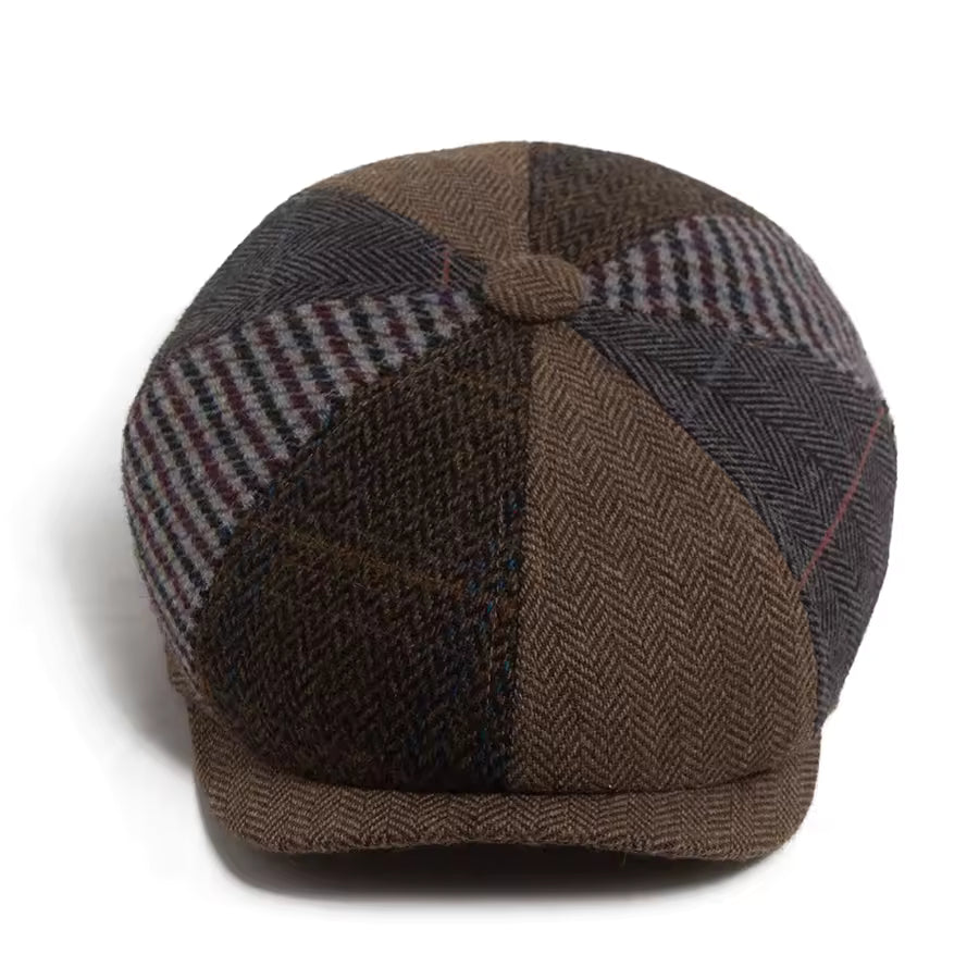 Eamon Wool Patchwork Paddy Cap