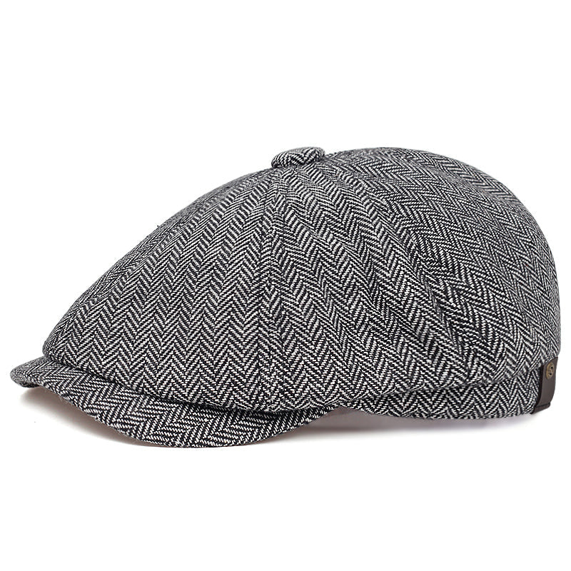 Anthony Herringbone Wool Paddy Cap