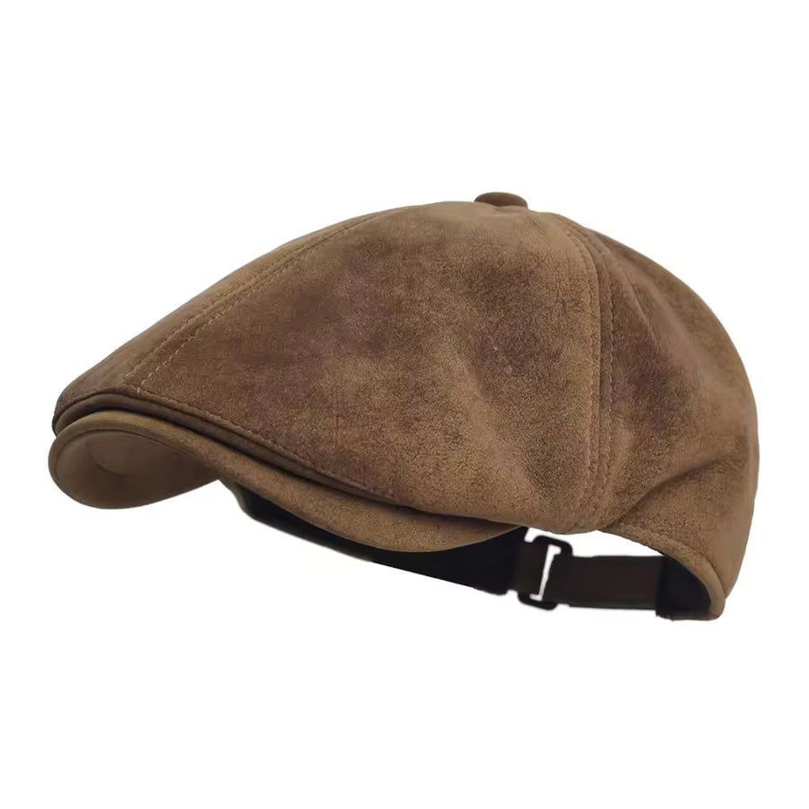 Dermot Warm Leather-Blend Paddy Cap