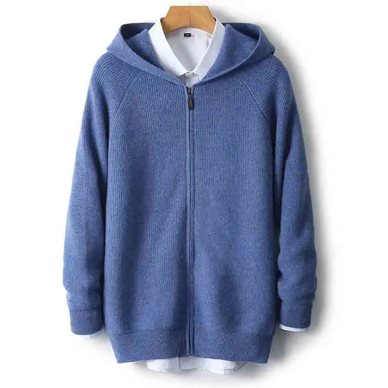 Tadhg 100% Merino Wool Hooded Cardigan