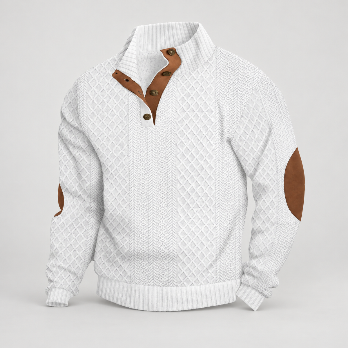 Fionn High-Collar Knit Pullover