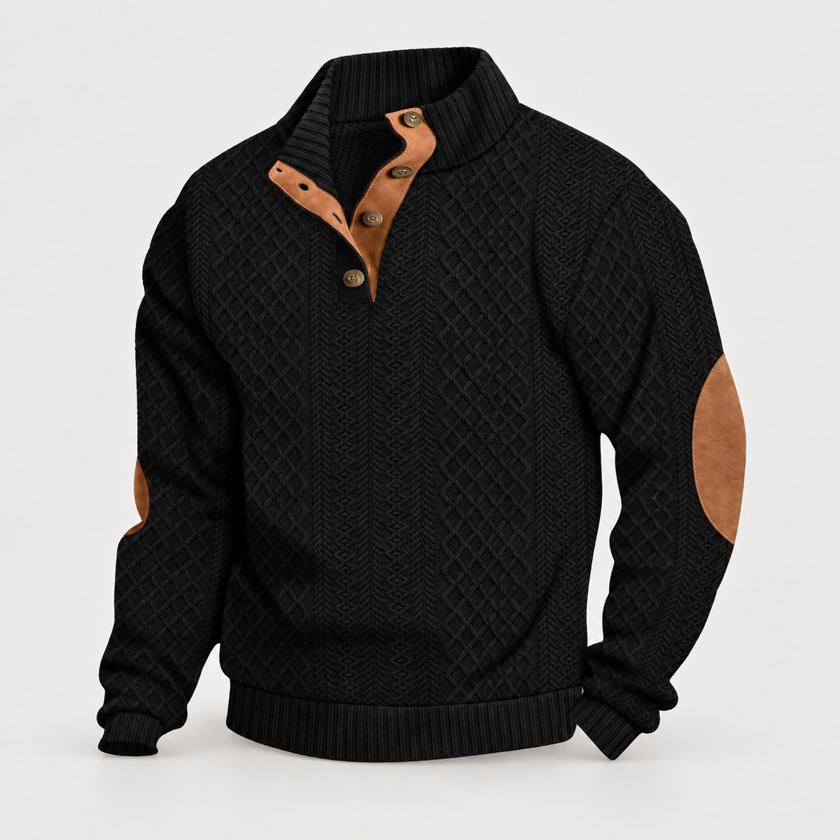 Fionn High-Collar Knit Pullover