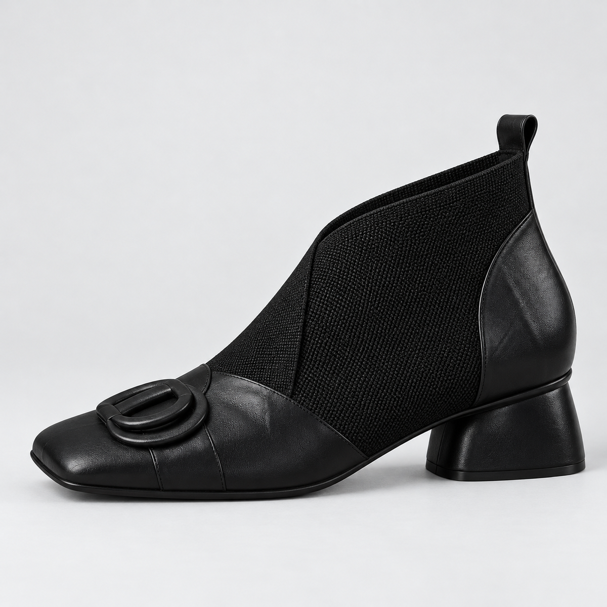 Megan Square-Toe Ankle Boots