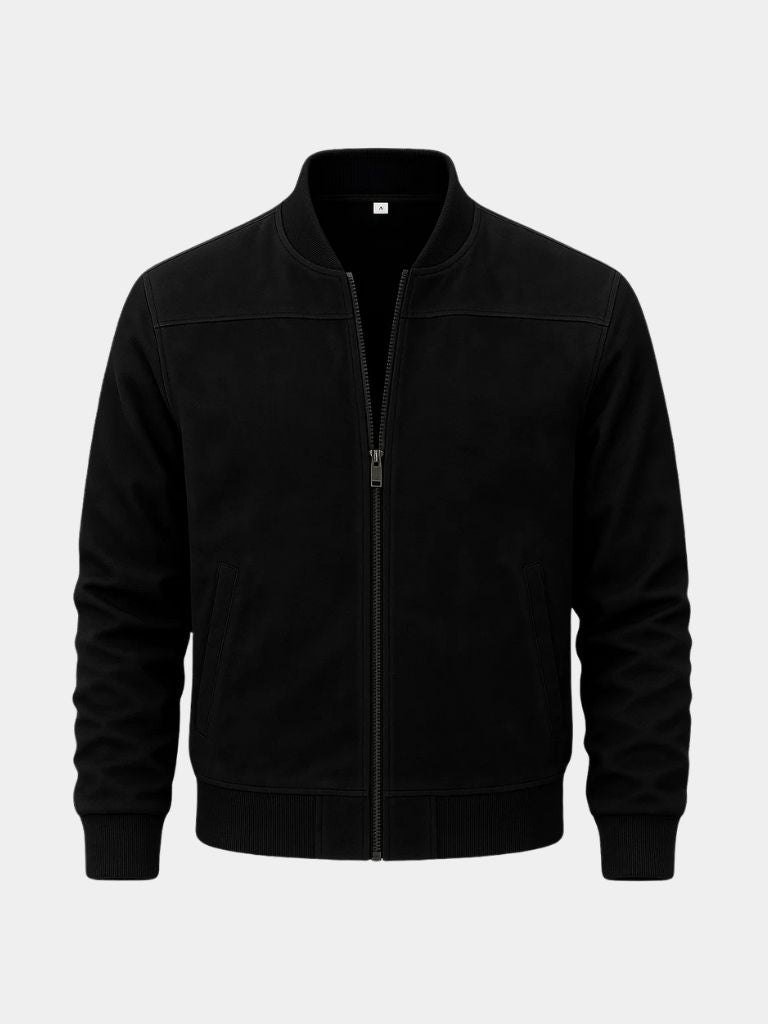 Finn Suede Bomber Jacket