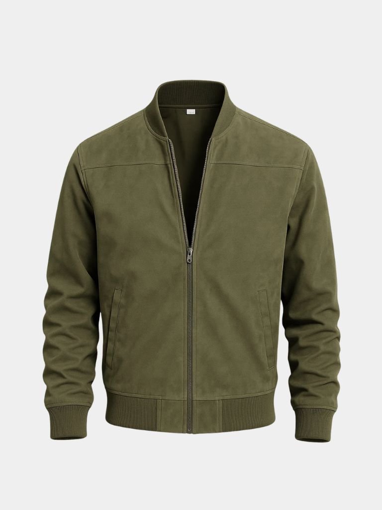 Finn Suede Bomber Jacket