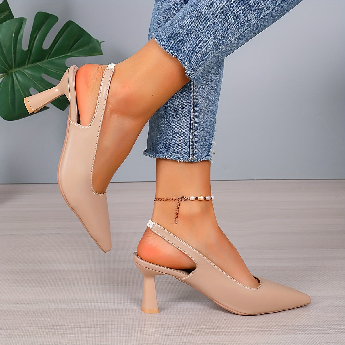 Marina Pointed Slingback Heels