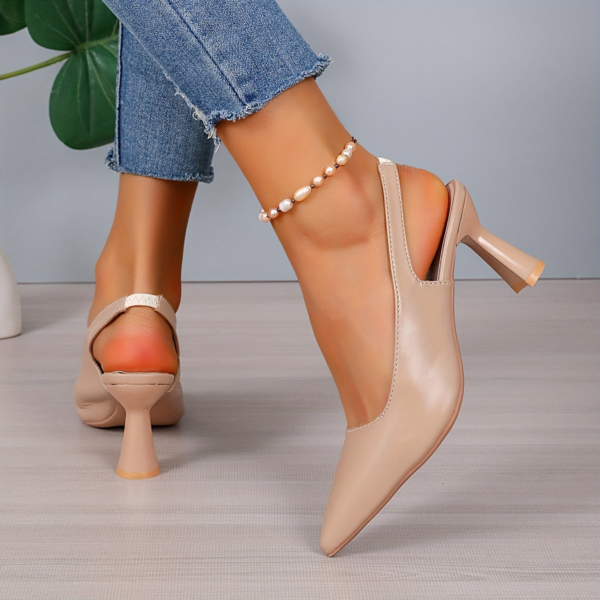Marina Pointed Slingback Heels