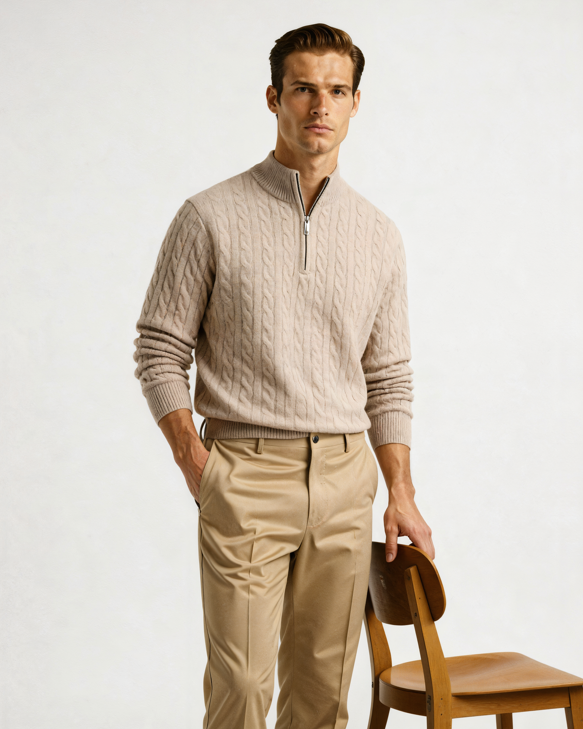 Enda Cashmere Half-Zip
