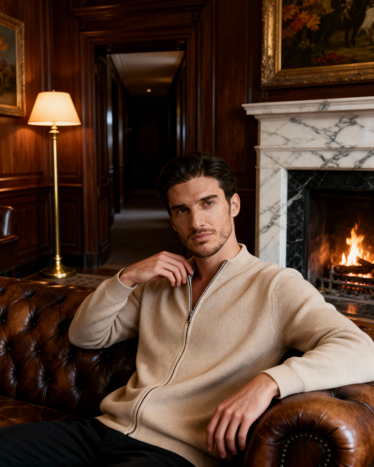 Nevin Cashmere Zip Vest