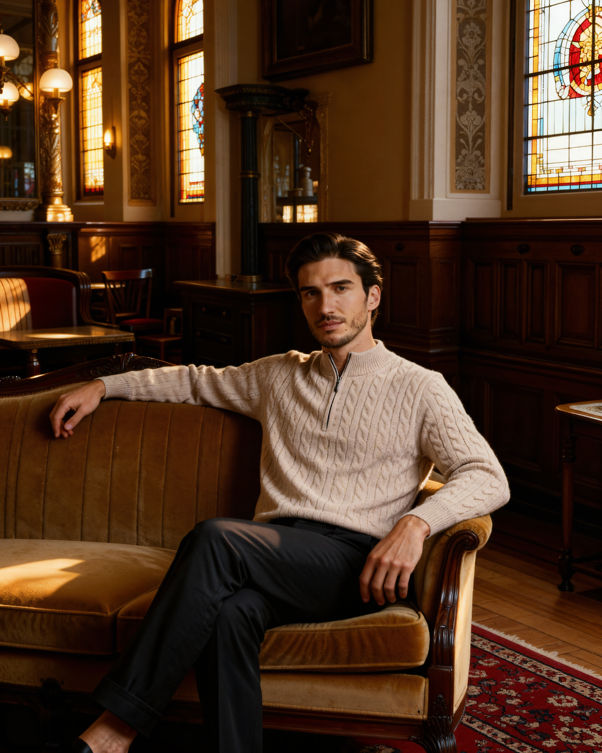 Enda Cashmere Half-Zip