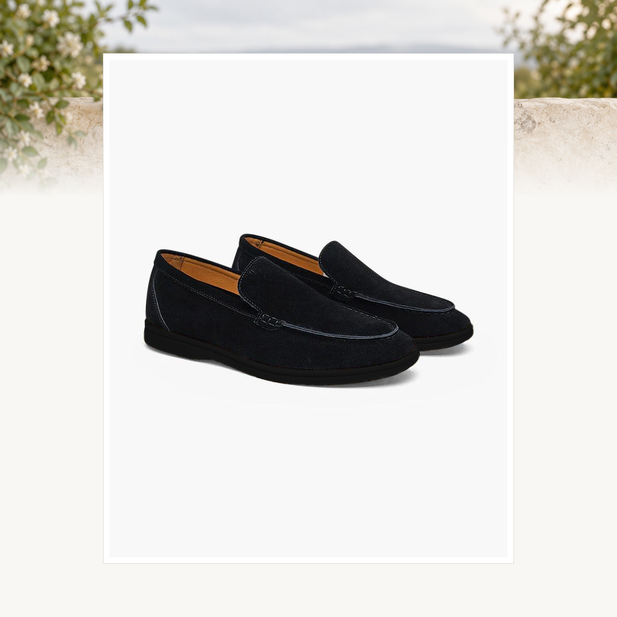 Aidan Suede Black-Sole Loafers