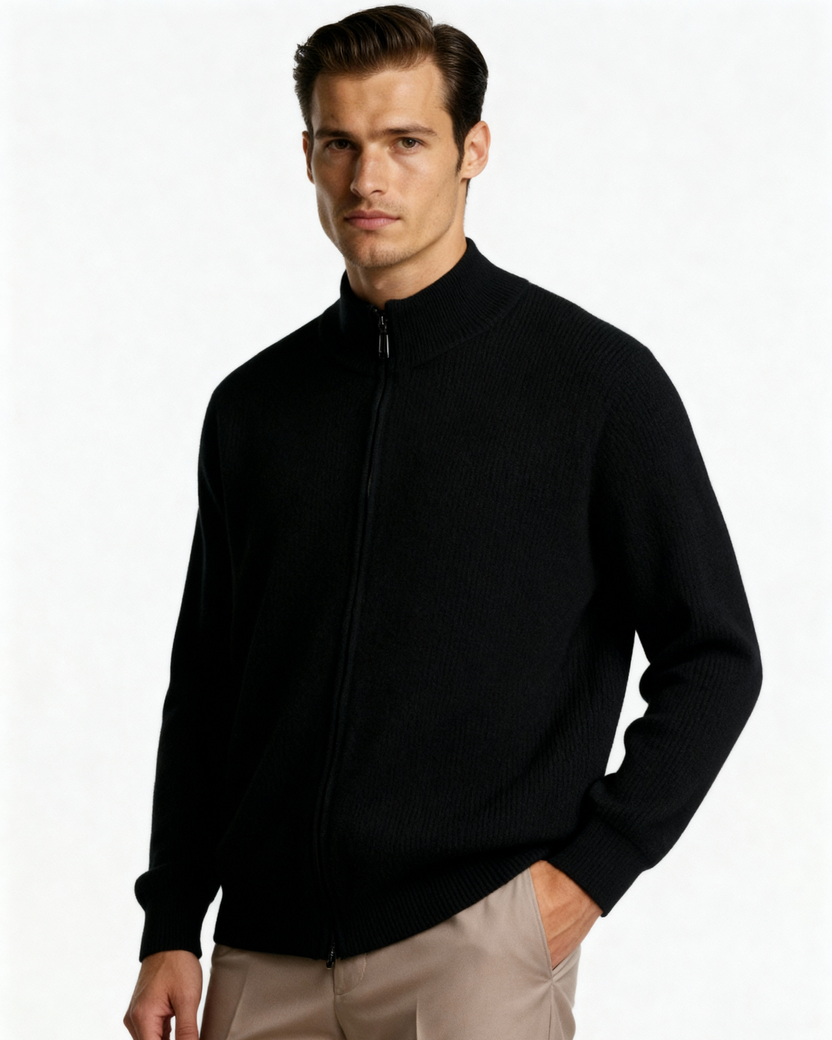 Nevin Cashmere Zip Vest