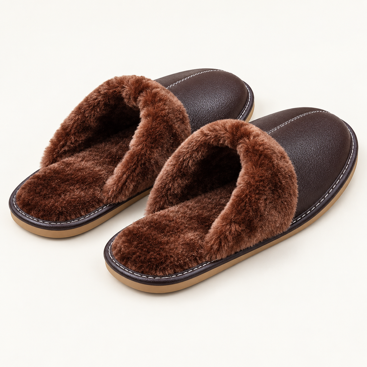 Bláthnaid Winter House Slippers – Coffee – studio back