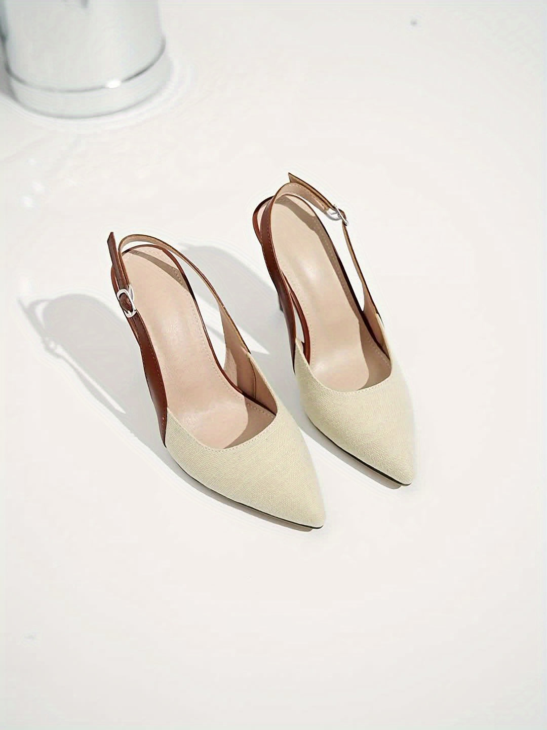 Marjorie Contrast Slingback Heels