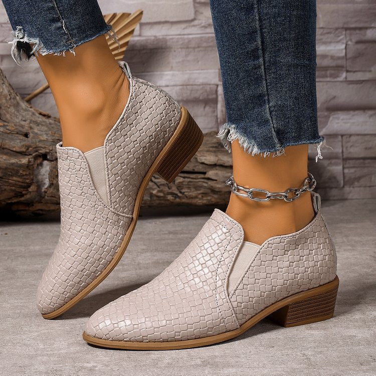 Martha Cushioned Block-Heel Pumps
