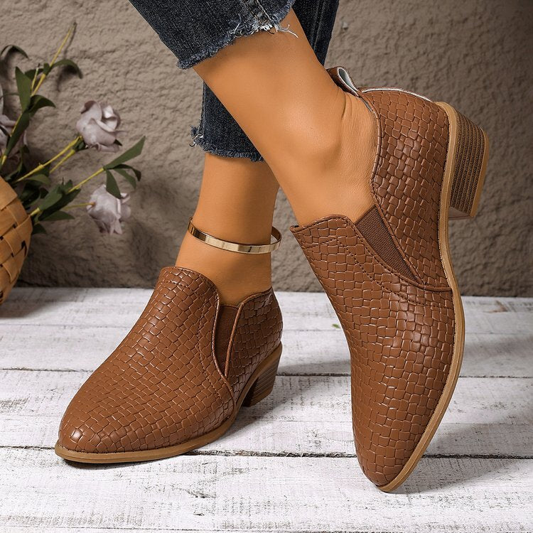 Martha Cushioned Block-Heel Pumps