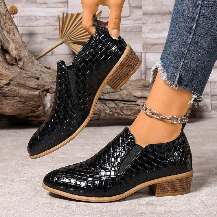 Martha Cushioned Block-Heel Pumps