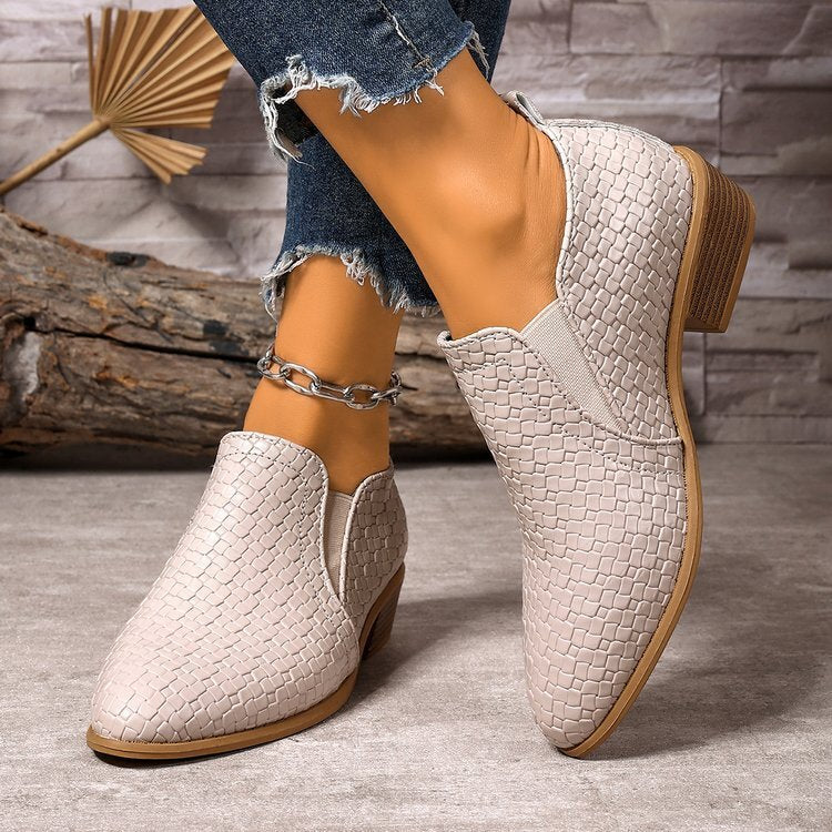 Martha Cushioned Block-Heel Pumps