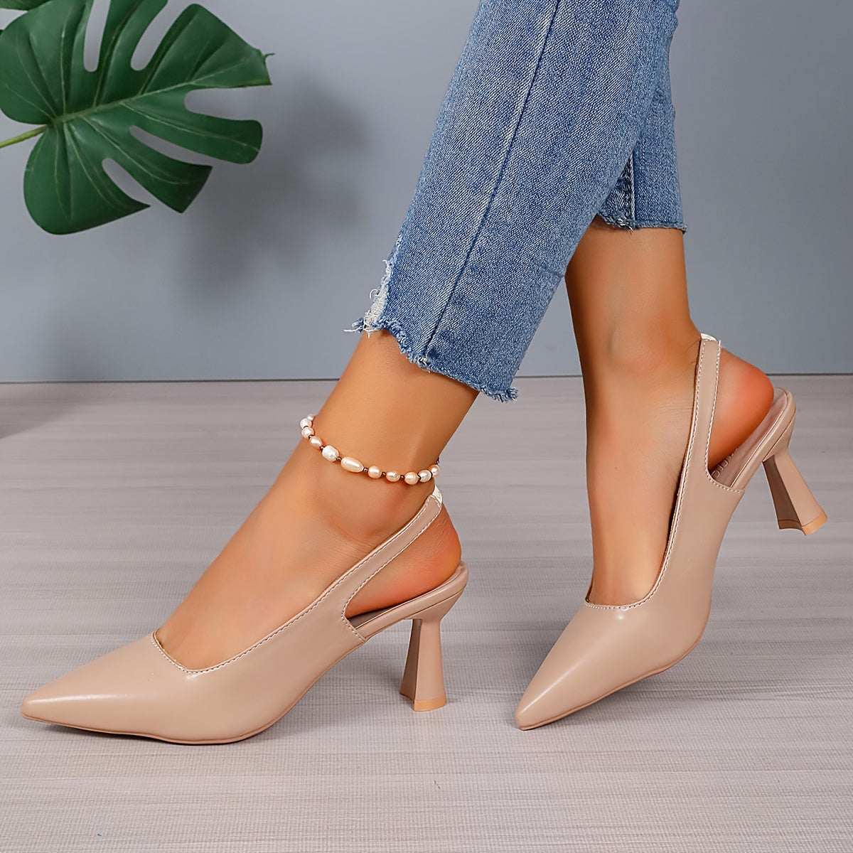 Marina Pointed Slingback Heels