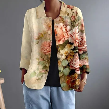 Florence Floral Open Jacket