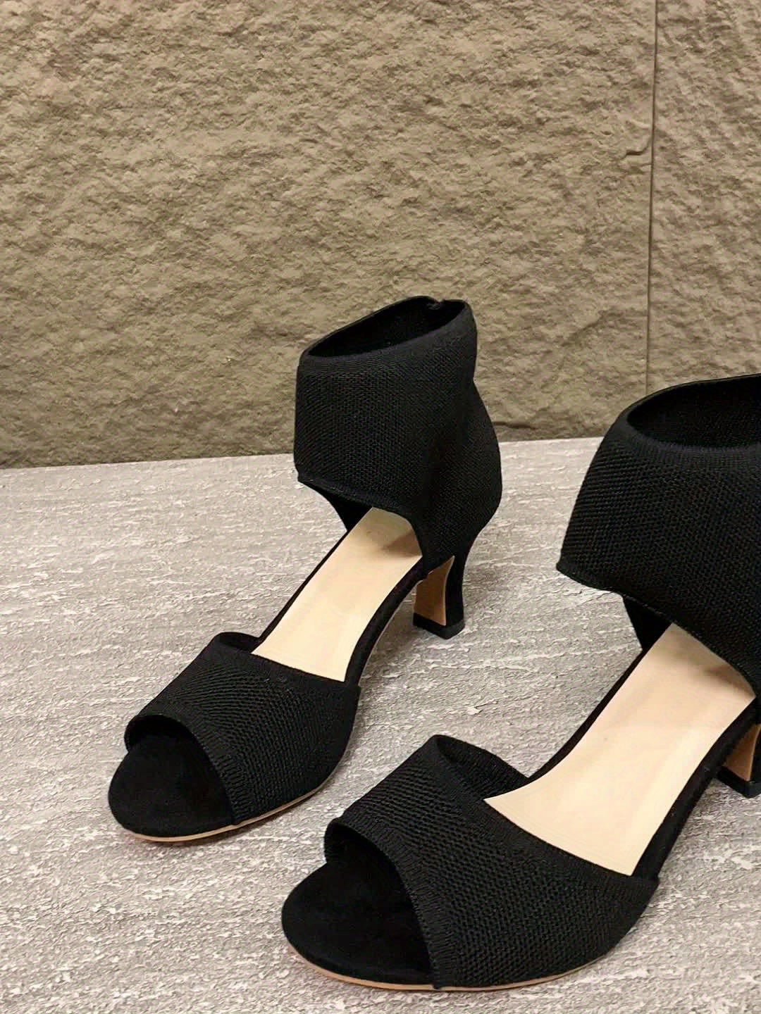 Eliza Stretch Mesh Heels