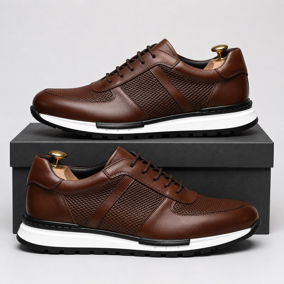Gordon Leather Comfort Trainers
