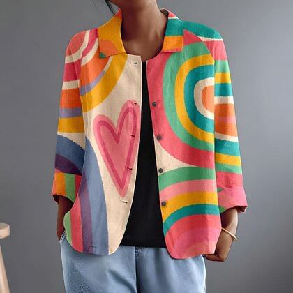 Olive Art Print Jacket