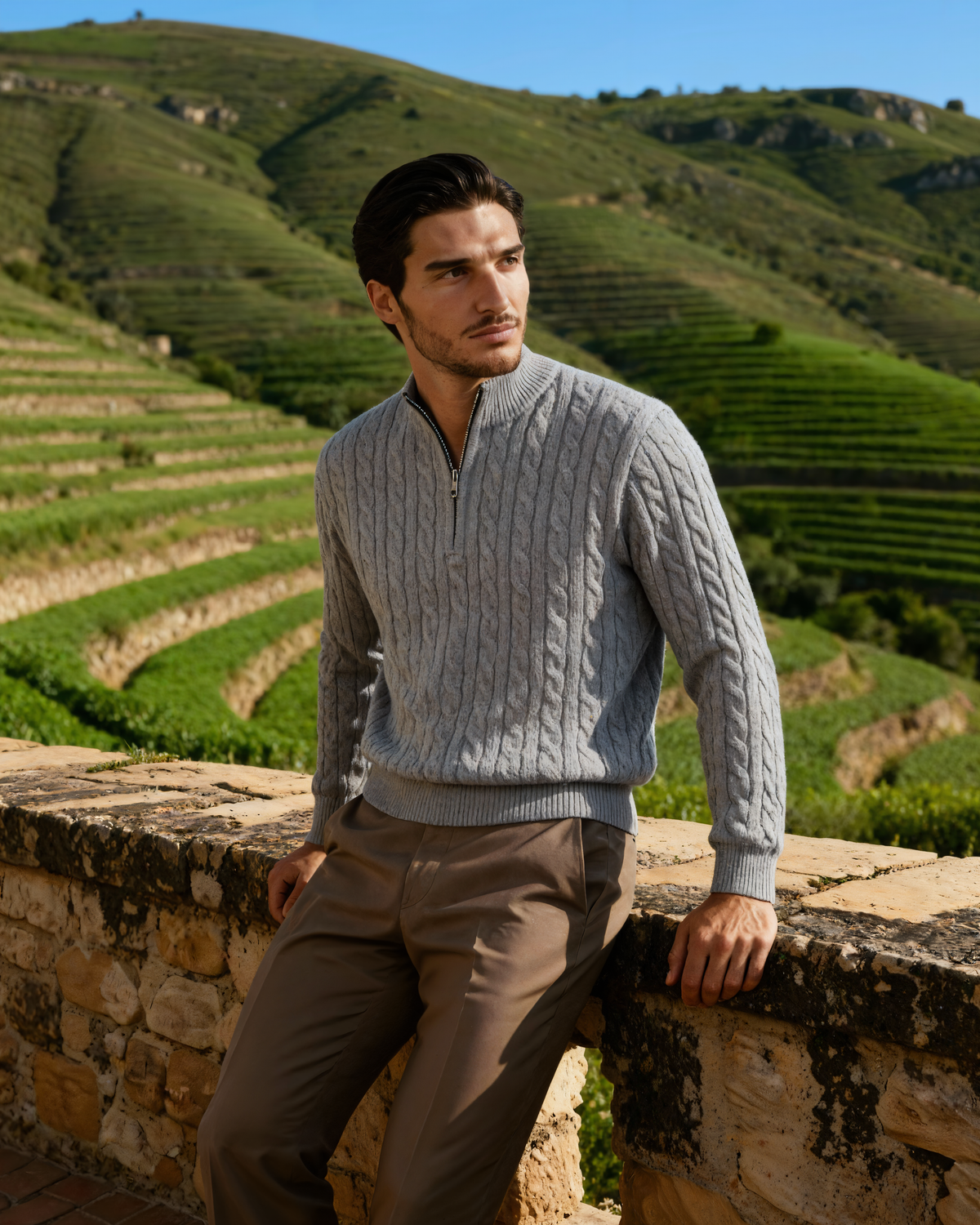 Enda Cashmere Half-Zip
