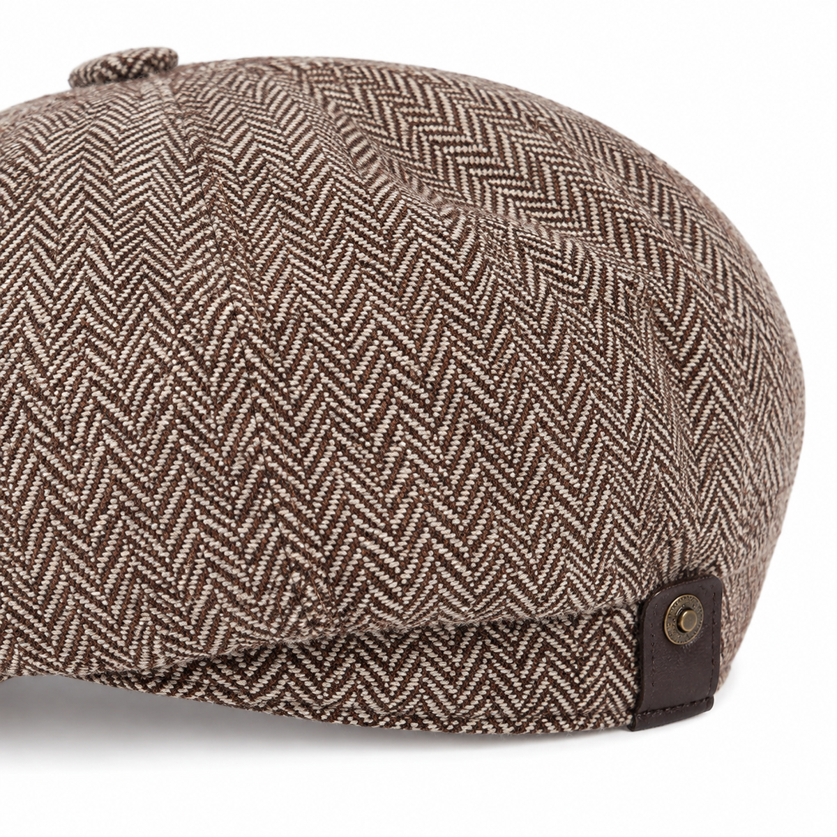 Anthony Herringbone Wool Paddy Cap