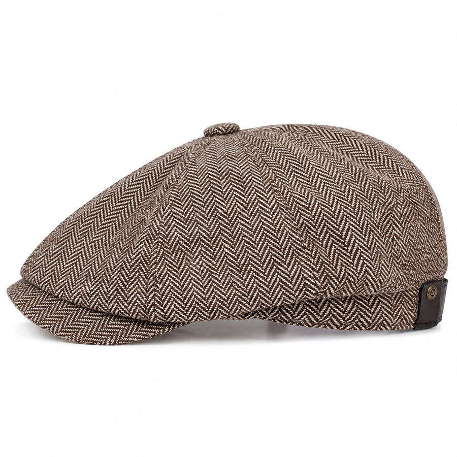 Anthony Herringbone Wool Paddy Cap