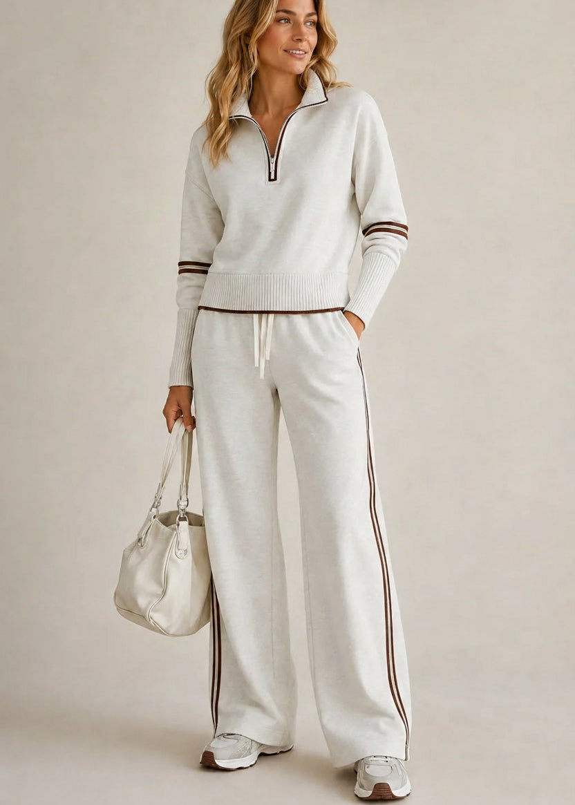 Eileen Half-Zip Knit Two-Piece Set