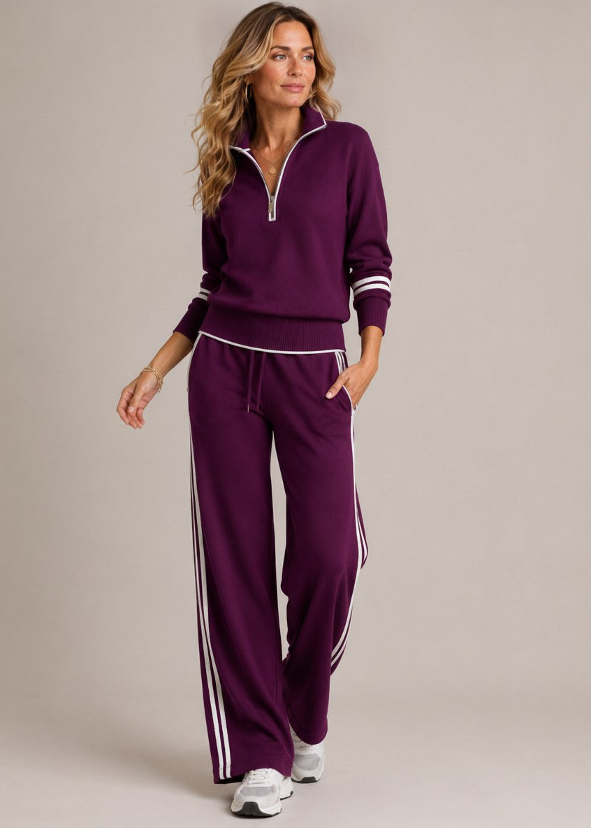 Eileen Half-Zip Knit Two-Piece Set