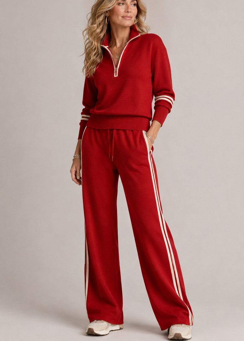 Eileen Half-Zip Knit Two-Piece Set