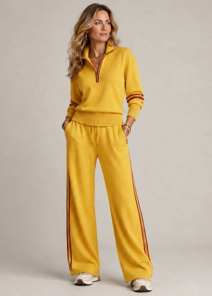 Eileen Half-Zip Knit Two-Piece Set