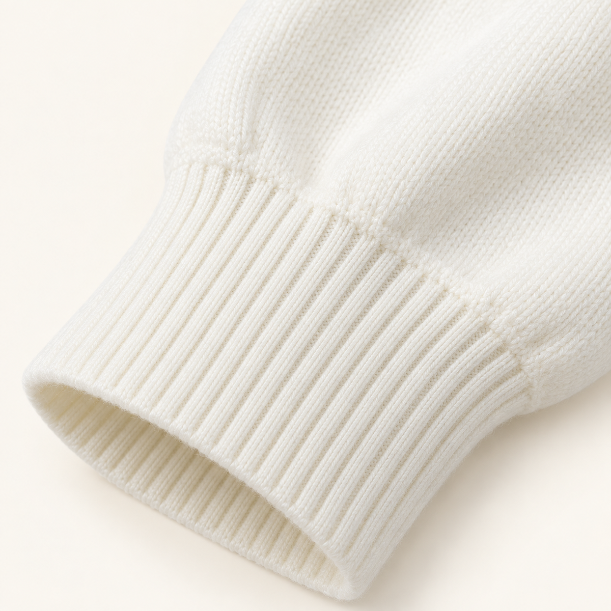 Kathleen Longline Knit Dress – White – studio close-up
