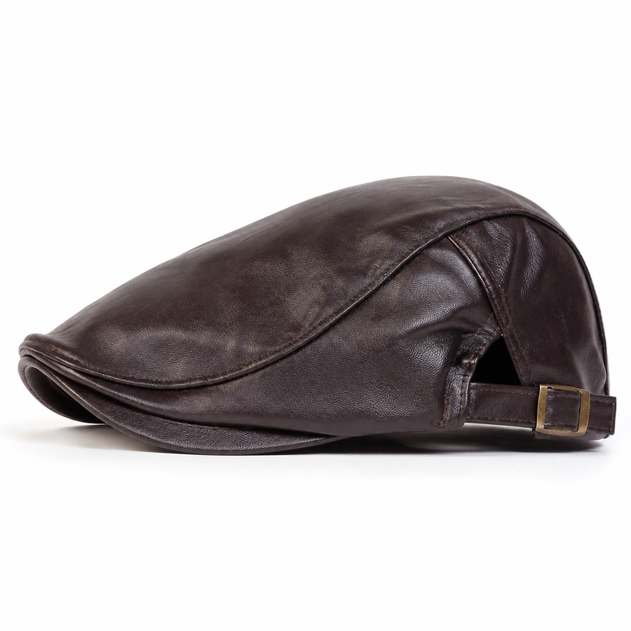 Andrew Leather Driver Paddy Cap