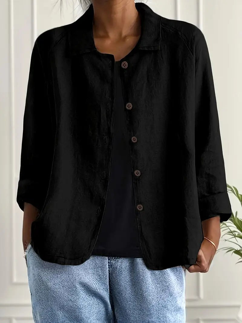 Maribel Relaxed Button Blouse