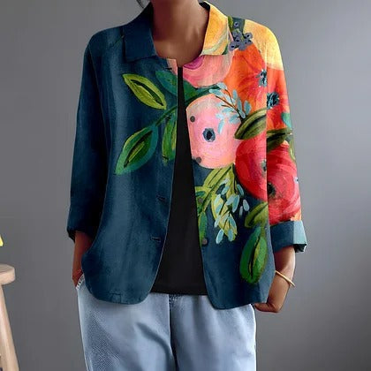 Mabel Painterly Floral Jacket