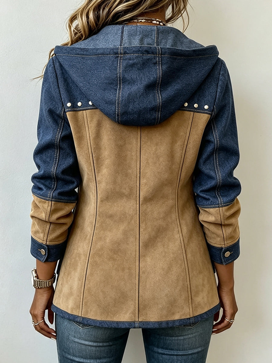 Sheena Patchwork Hooded Jacket