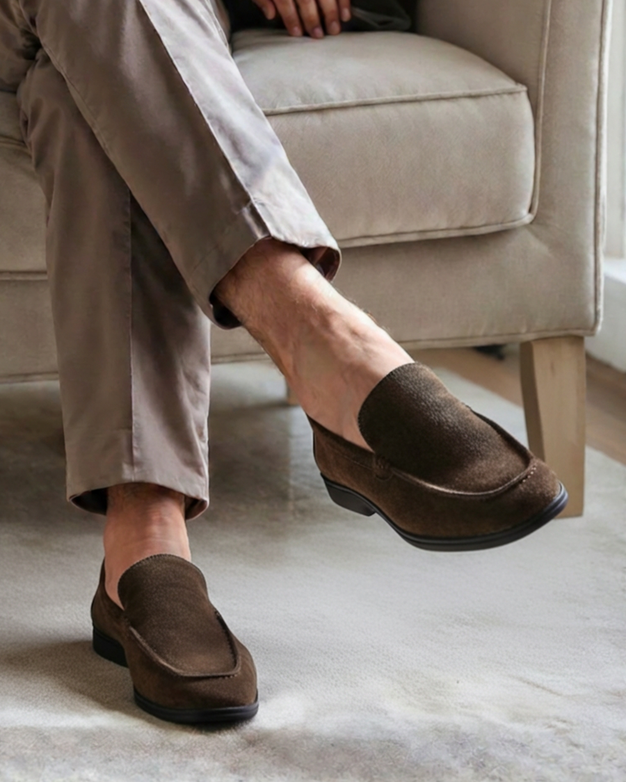 Aidan Suede Black-Sole Loafers