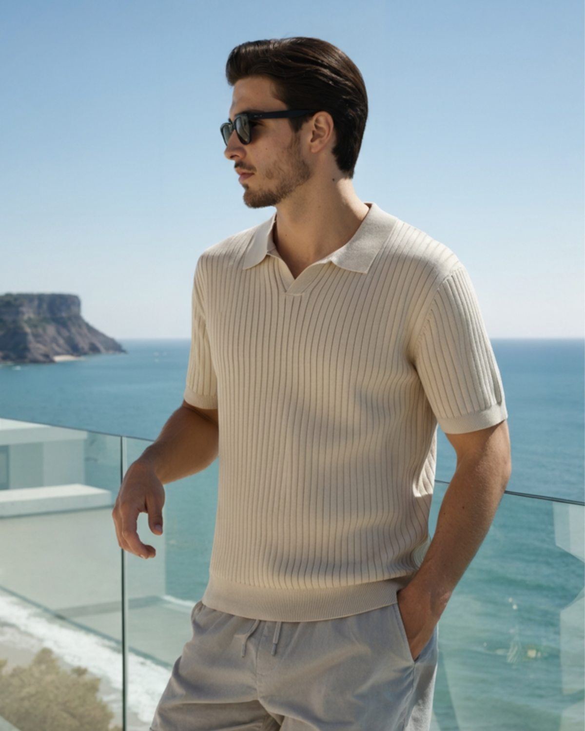 Keegan Ribbed Polo