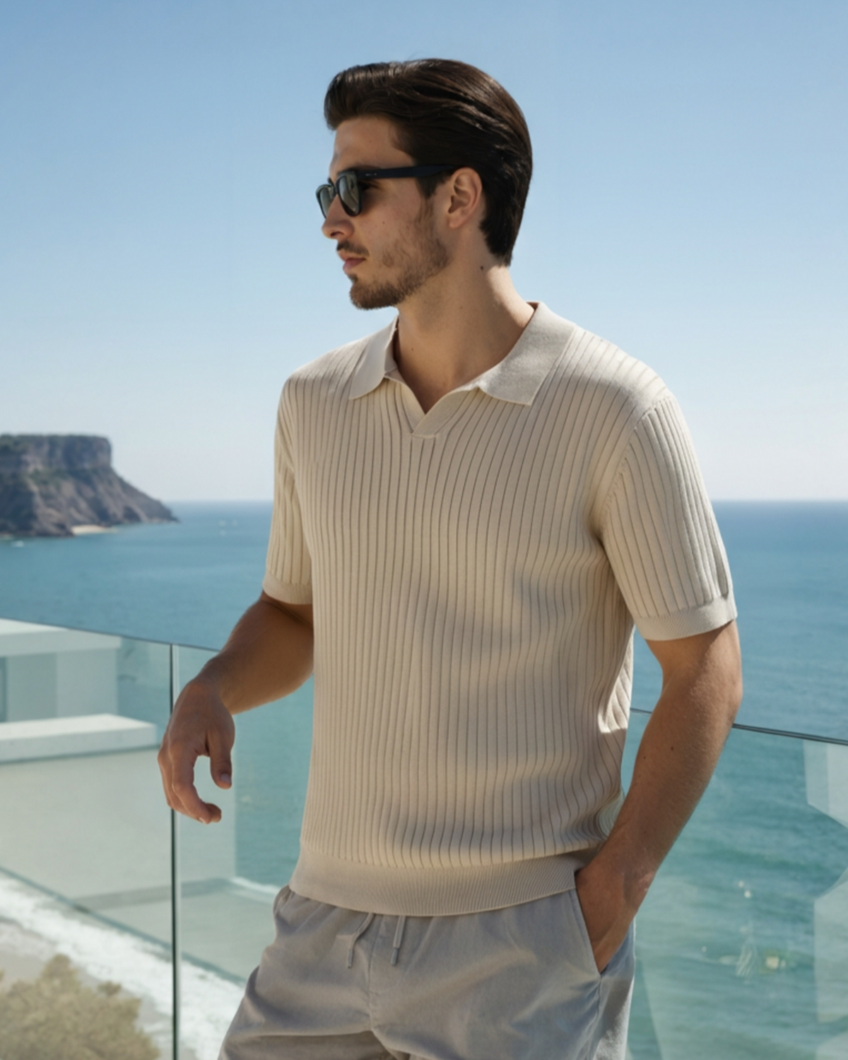 Keegan Ribbed Polo