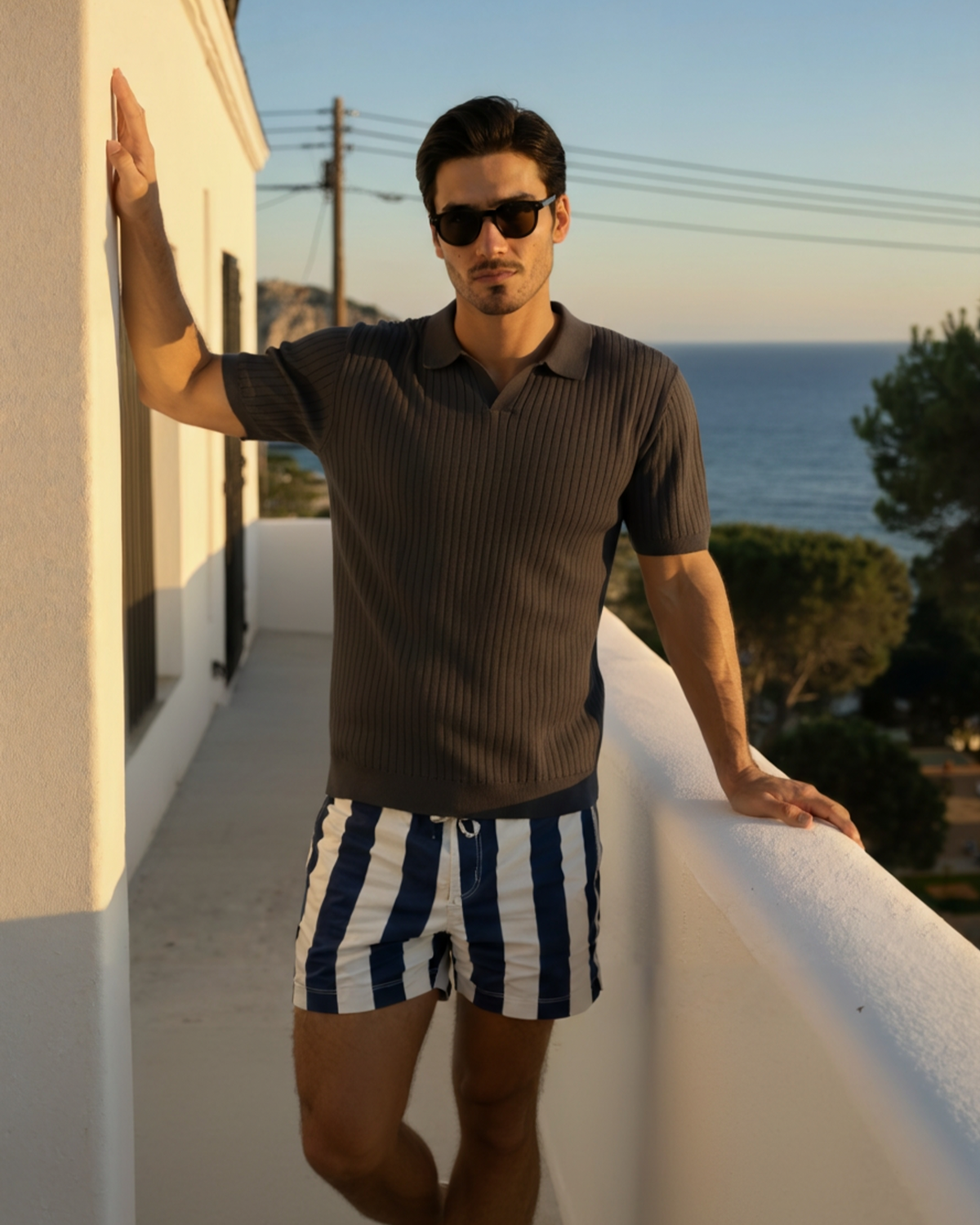 Keegan Ribbed Polo