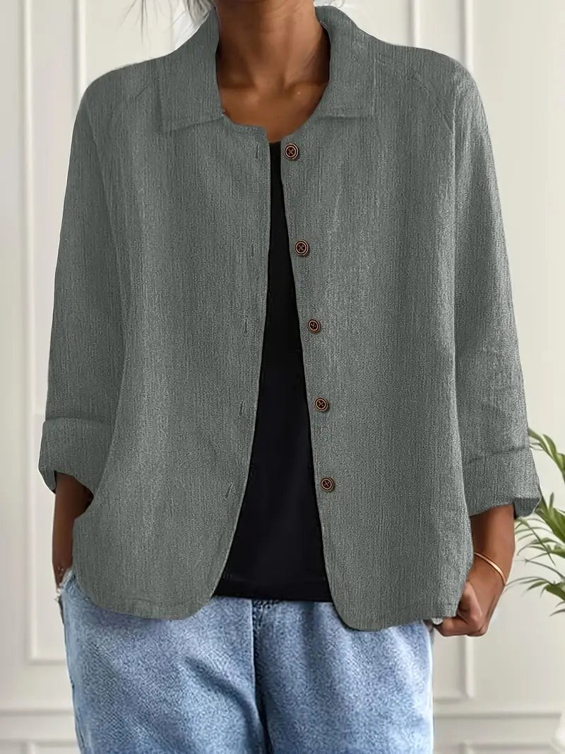 Celia Relaxed Collared Jacket
